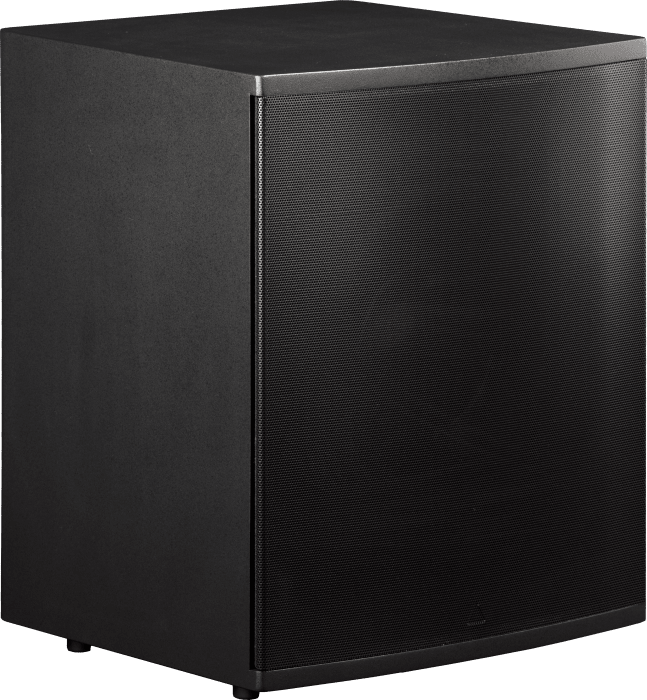 InRoom Silver Sub with RackAmp 700 DSP (4-ohm woofer enclosure painted finish)