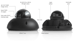 G6 Dome - All-weather, vandal-proof 4K PoE camera