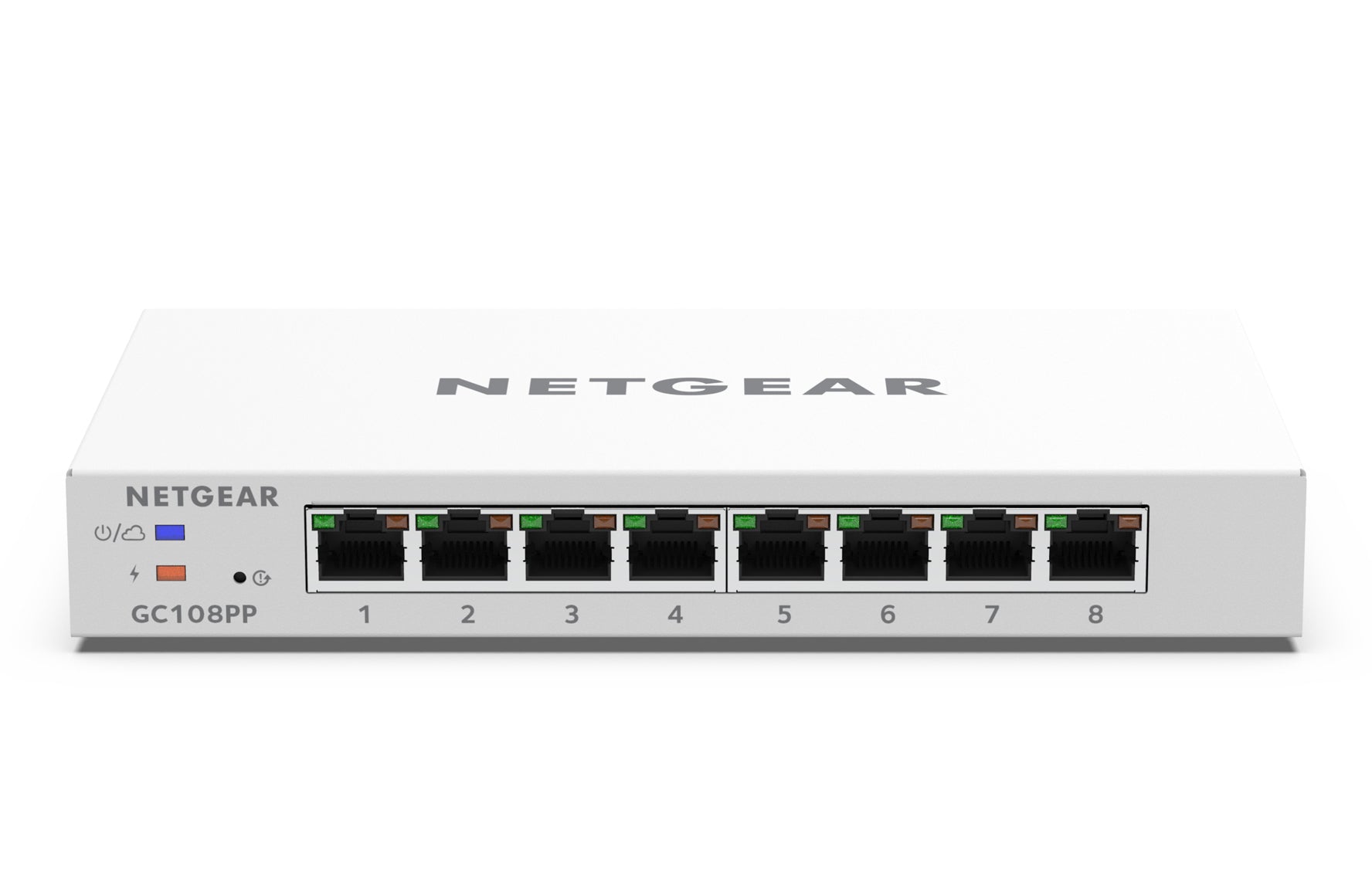 8-port Gigabit PoE+ (126W) Insight Managed Smart Cloud FlexPoE Switch, Fanless