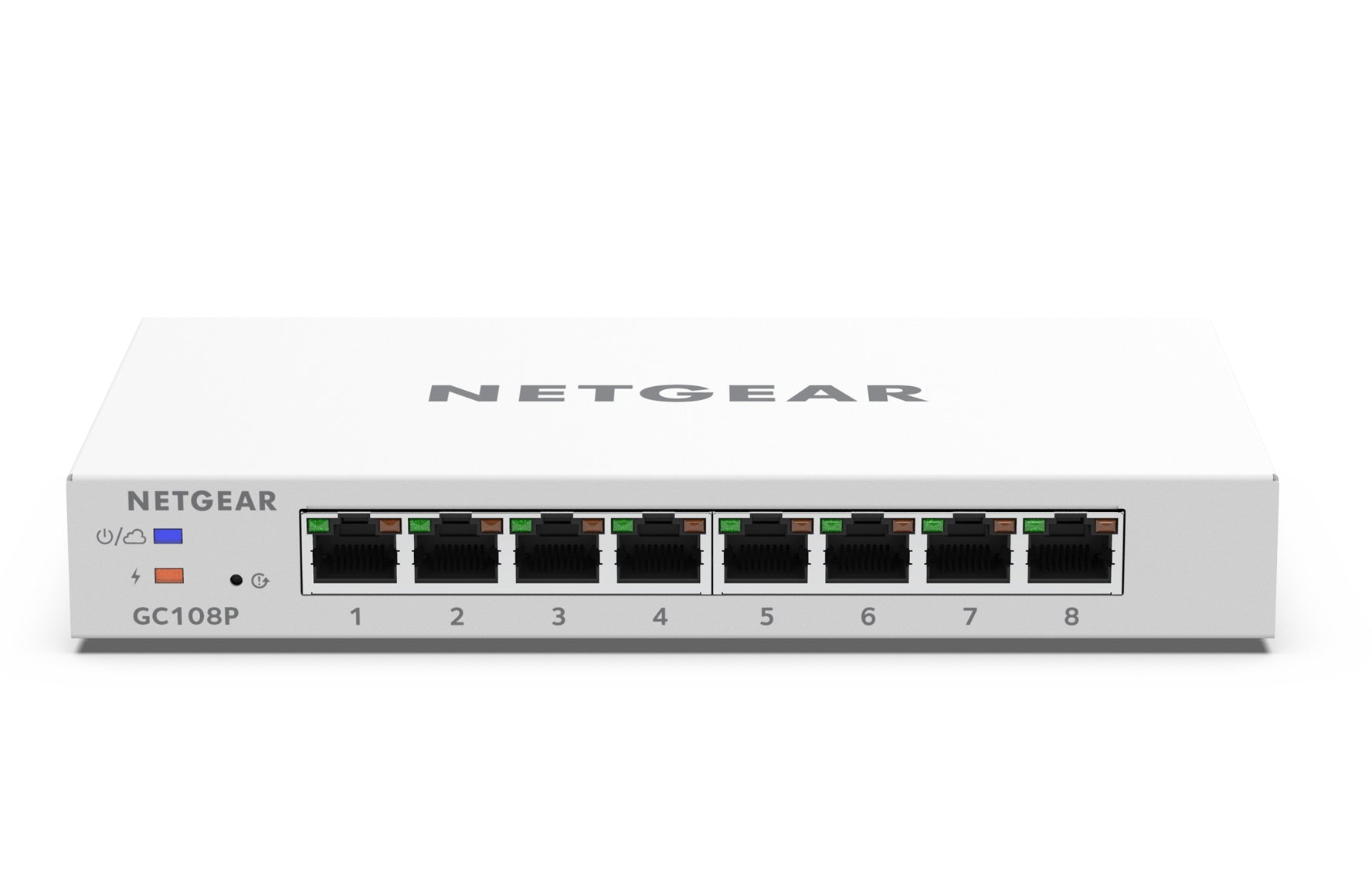 8-port Gigabit PoE+ (64W) Insight Managed Smart Cloud FlexPoE Switch, Fanless