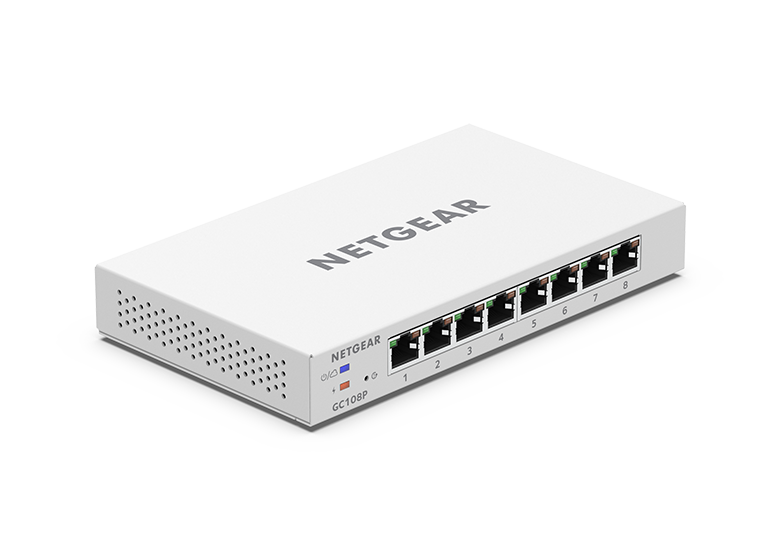 8-port Gigabit PoE+ (64W) Insight Managed Smart Cloud FlexPoE Switch, Fanless