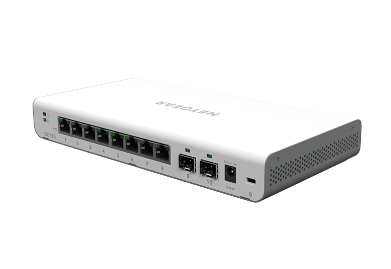 8-port Gigabit PoE (62W) Insight Managed Smart Cloud Switch w/ 2 SFP, Fanless