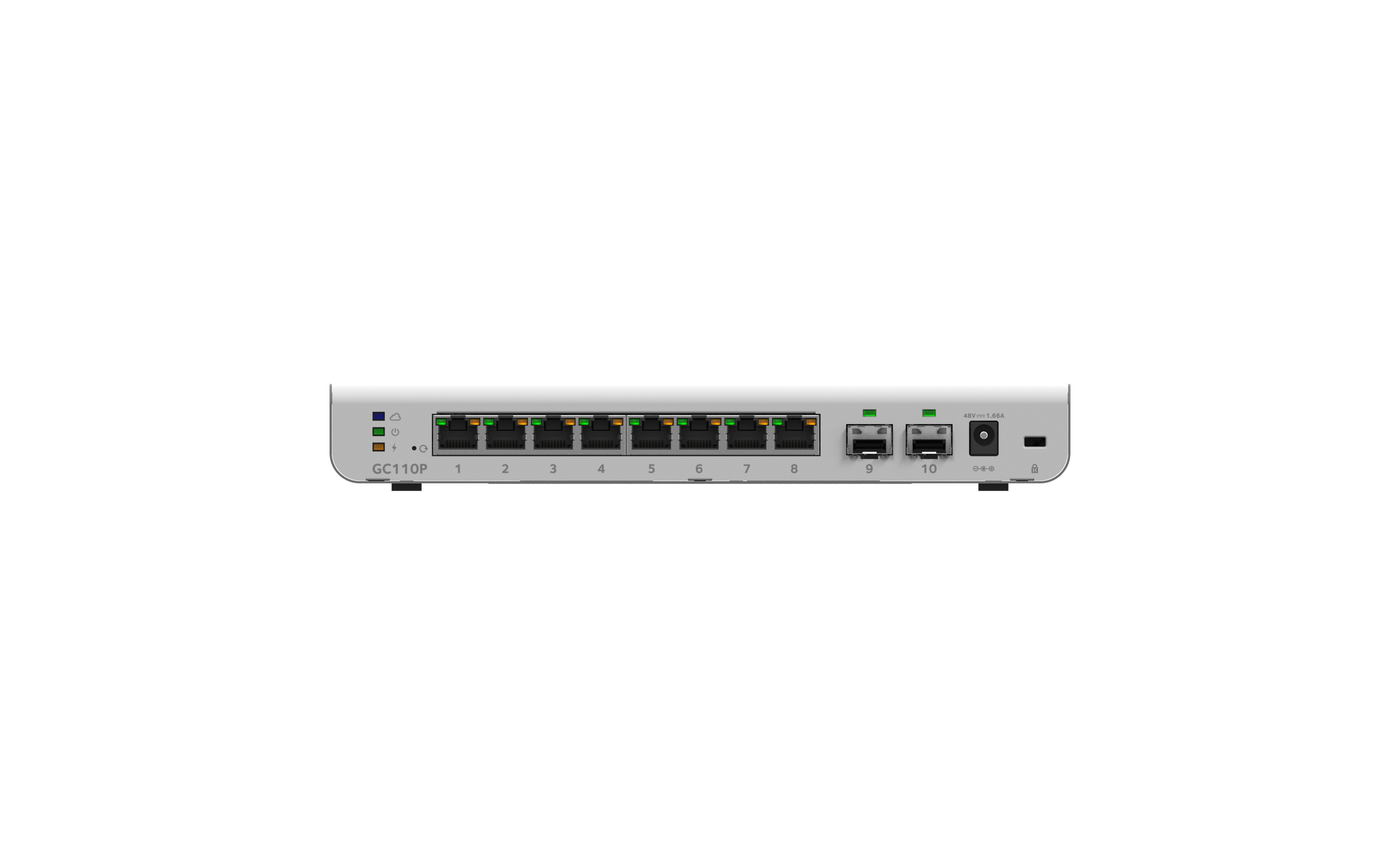8-port Gigabit PoE (62W) Insight Managed Smart Cloud Switch w/ 2 SFP, Fanless