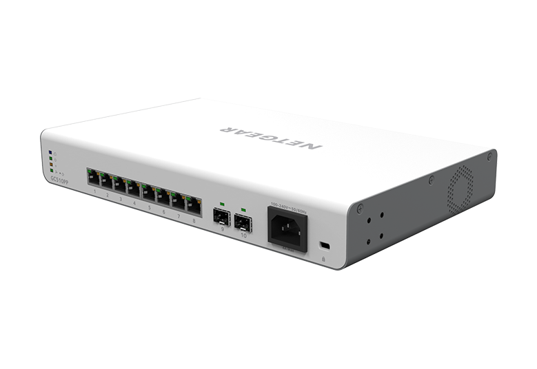 8-port Gigabit PoE+ (195W) Insight Managed Smart Cloud Switch w/ 2 SFP, rackmount kit
