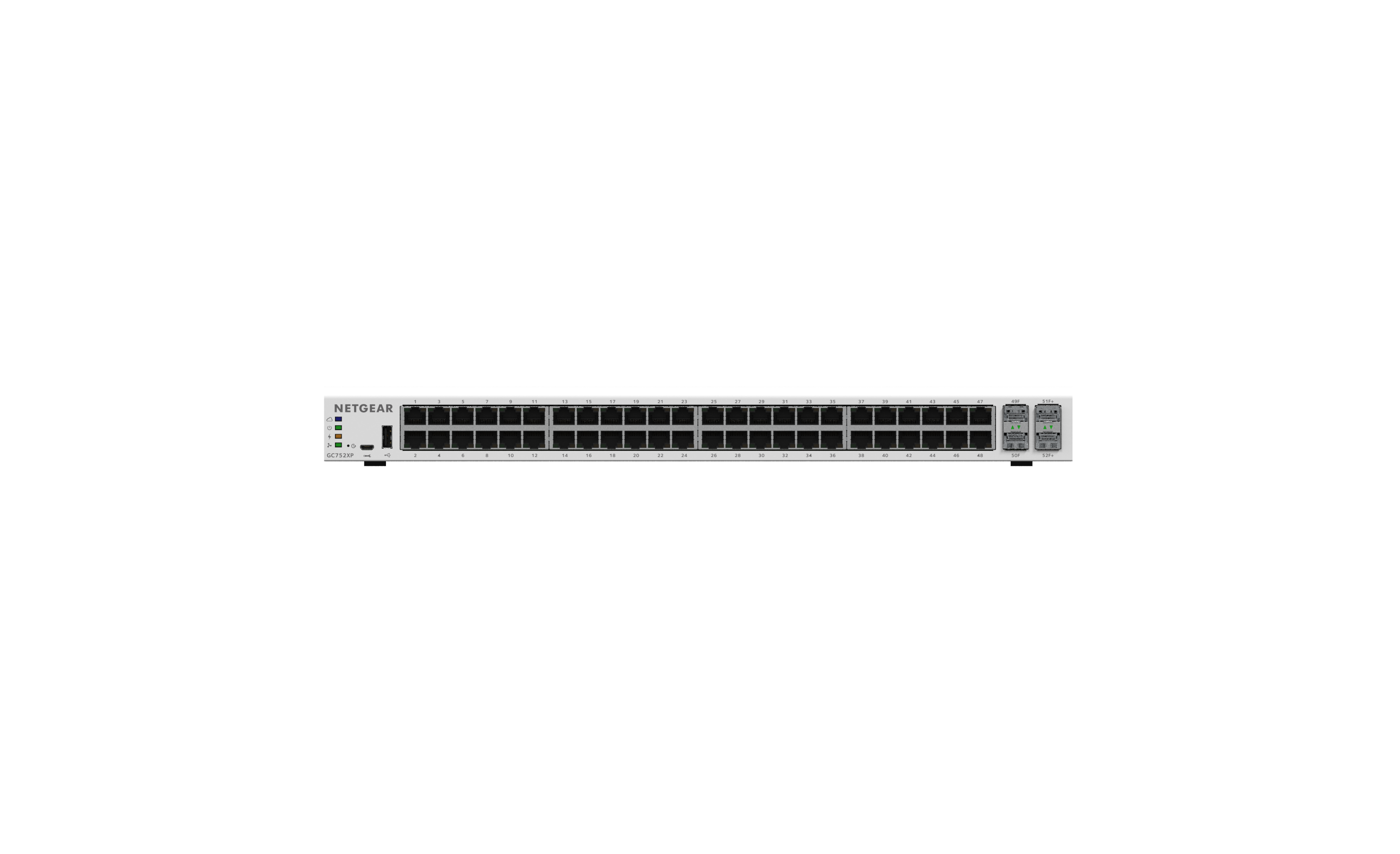 Insight Managed 48-Port Gigabit PoE+ (505W) Smart Cloud Switch with 2 SFP and 2 SFP+ Fiber Ports