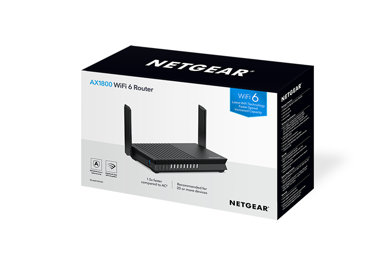 Nighthawk 4-stream AX1800 WiFi 6 Router