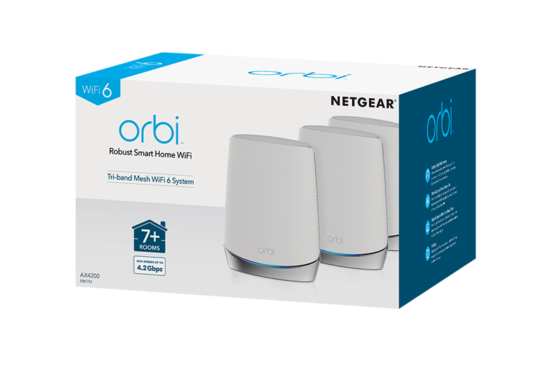 Orbi WiFi 6 AX4200 Mesh WiFi System (RBK753)