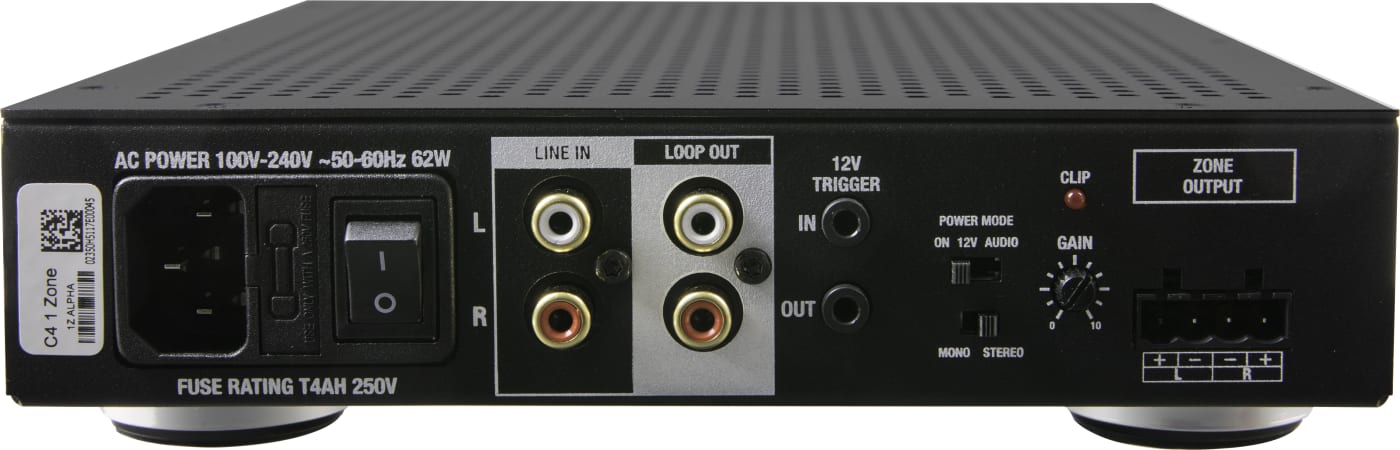 1-Zone/2-Channel Power Amplifier