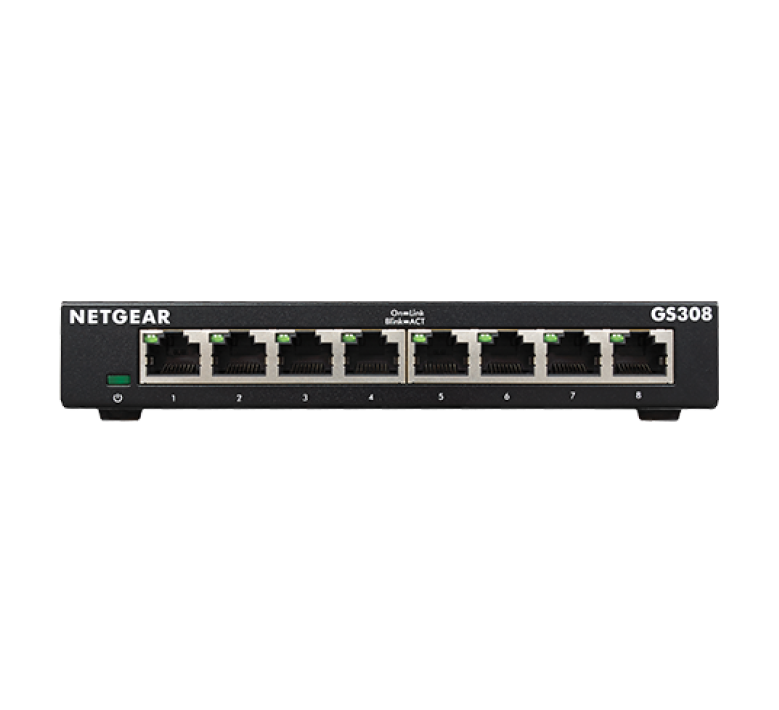 8 port Gigabit Unmanaged Switch, Metal, Fanless