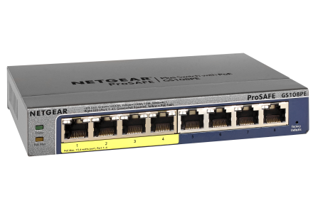 8-port Gigabit Plus PoE Switch w/ 4 PoE (53W)